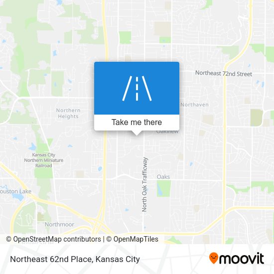 Northeast 62nd Place map