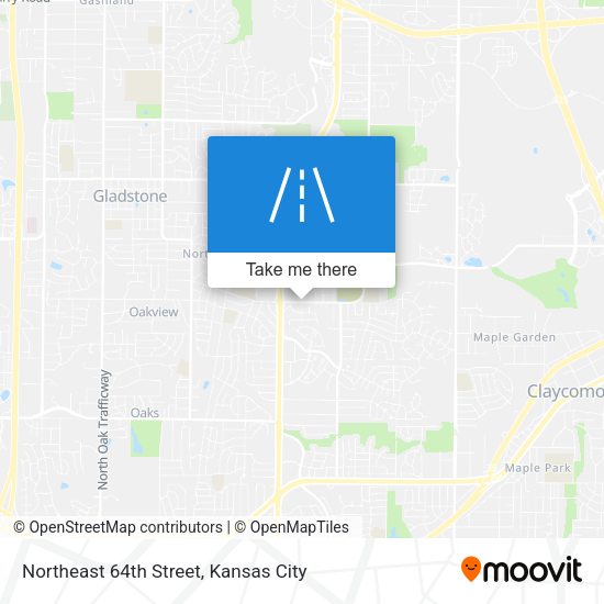 Northeast 64th Street map