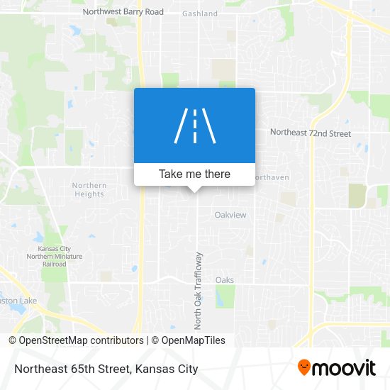 Northeast 65th Street map