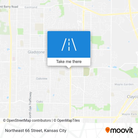 Northeast 66 Street map