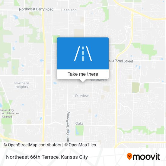 Northeast 66th Terrace map