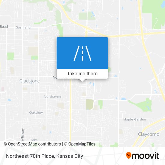 Northeast 70th Place map