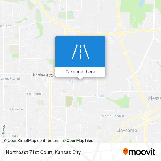 Northeast 71st Court map