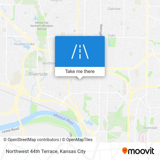 Mapa de Northwest 44th Terrace