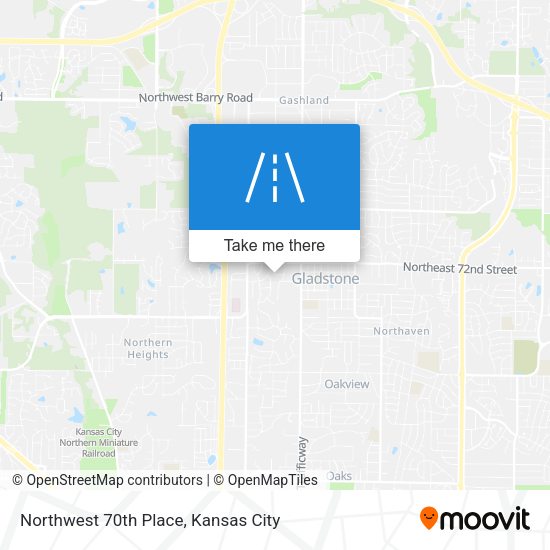 Northwest 70th Place map