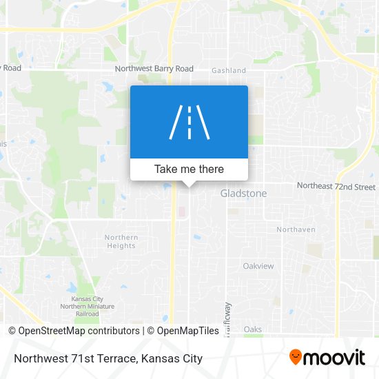Northwest 71st Terrace map