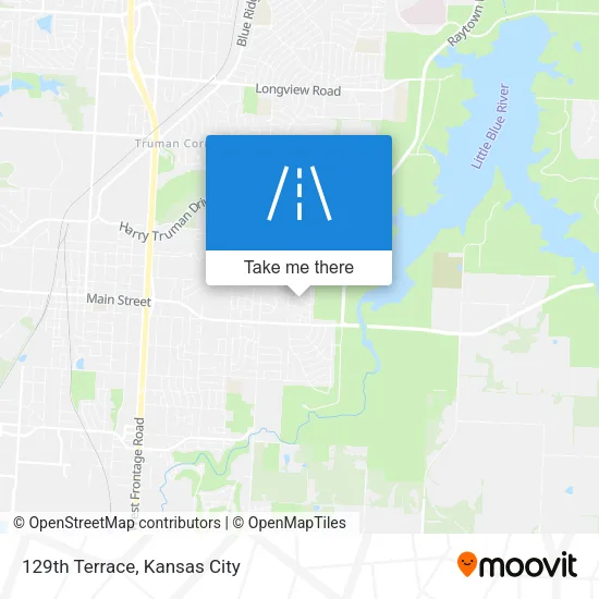 129th Terrace map