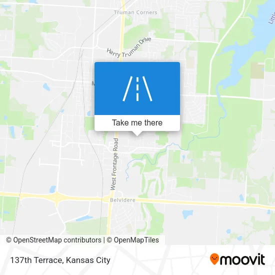 137th Terrace map