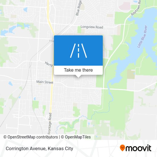 Corrington Avenue map
