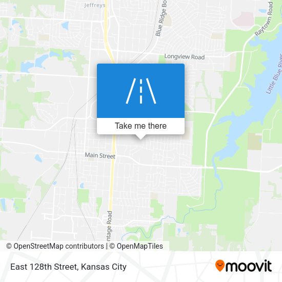 East 128th Street map