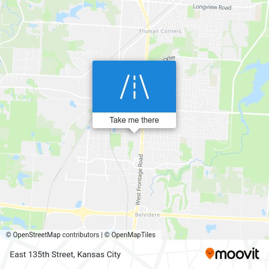 East 135th Street map