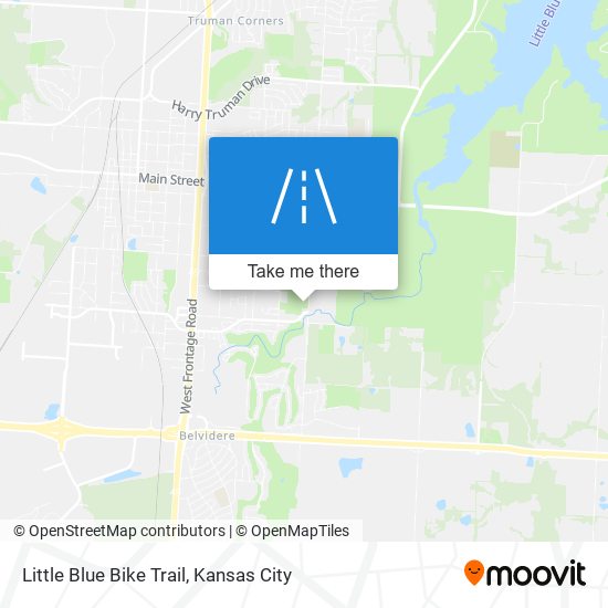 Little Blue Bike Trail map