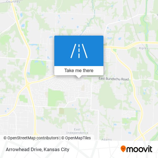 Arrowhead Drive map