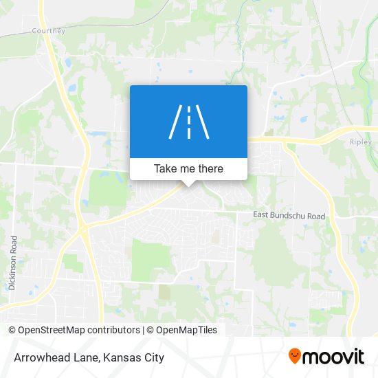 Arrowhead Lane map