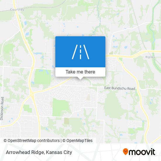Arrowhead Ridge map