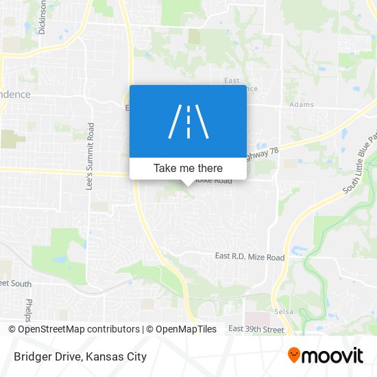 Bridger Drive map