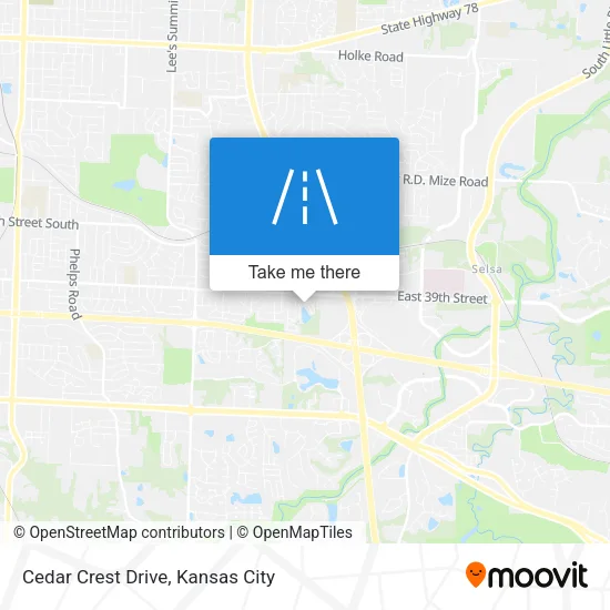 Cedar Crest Drive map