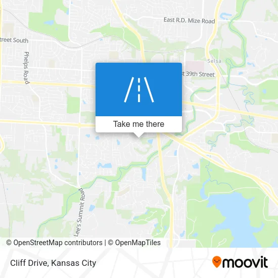 Cliff Drive map