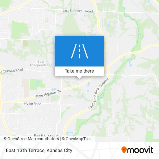 Mapa de East 13th Terrace