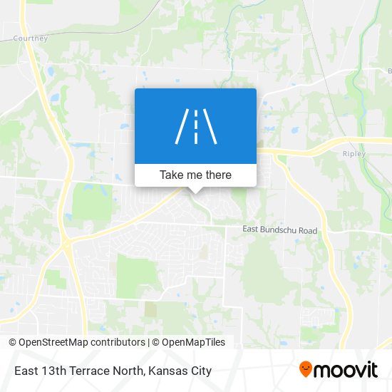 East 13th Terrace North map