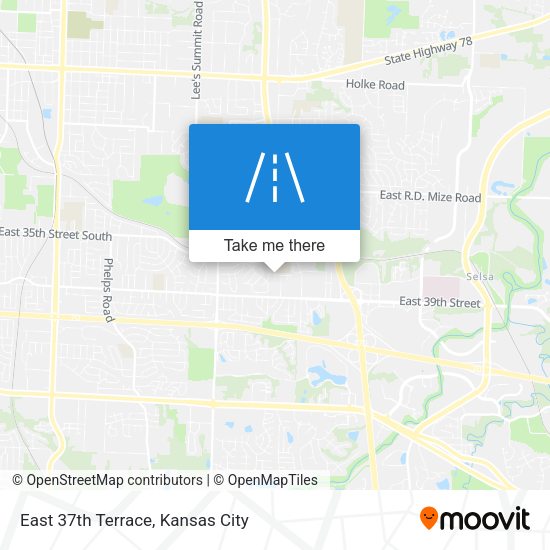 Mapa de East 37th Terrace