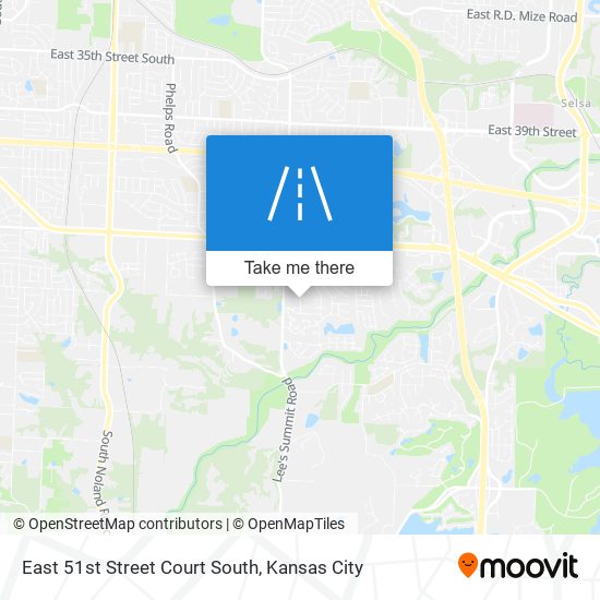 East 51st Street Court South map