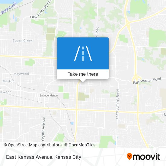 East Kansas Avenue map