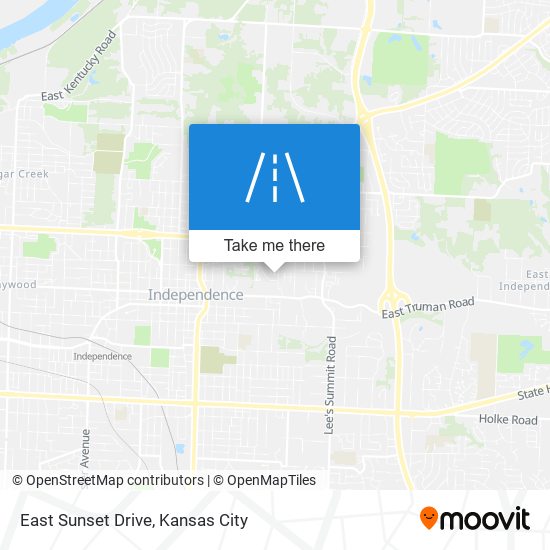 East Sunset Drive map