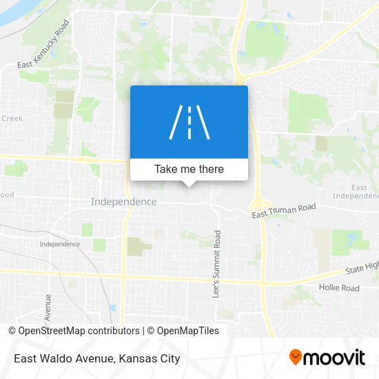Mapa de East Waldo Avenue