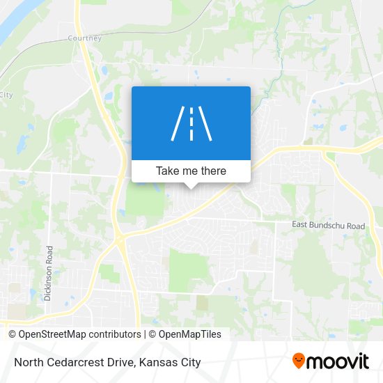 Mapa de North Cedarcrest Drive