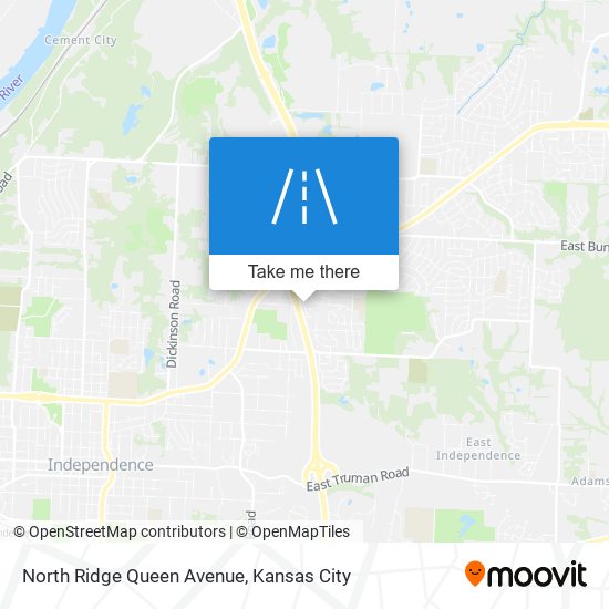 Mapa de North Ridge  Queen Avenue