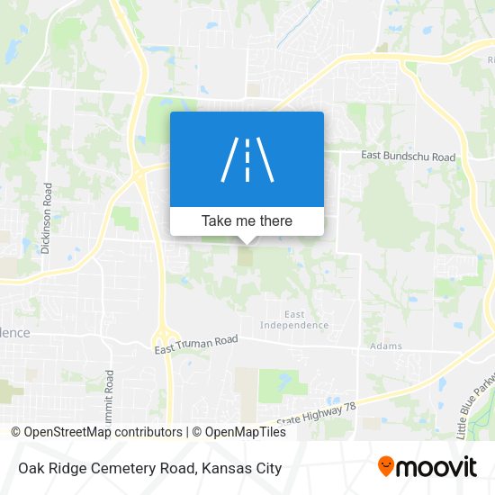 Mapa de Oak Ridge Cemetery Road