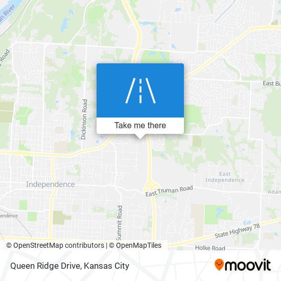 Queen Ridge Drive map