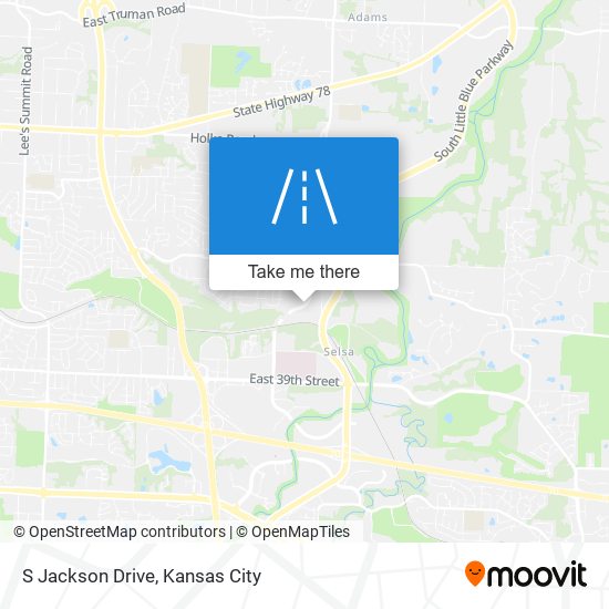 S Jackson Drive map