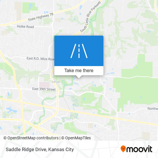Mapa de Saddle Ridge Drive