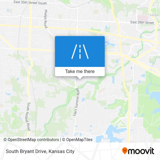 South Bryant Drive map