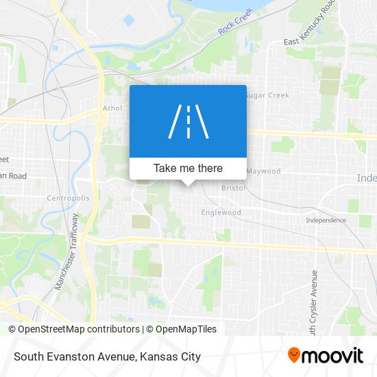 Mapa de South Evanston Avenue