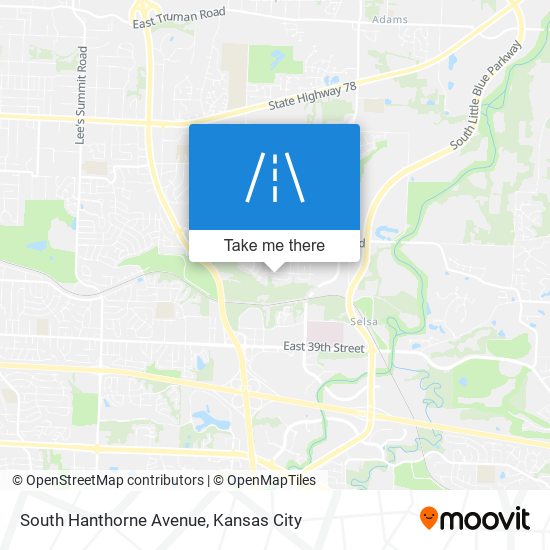 South Hanthorne Avenue map