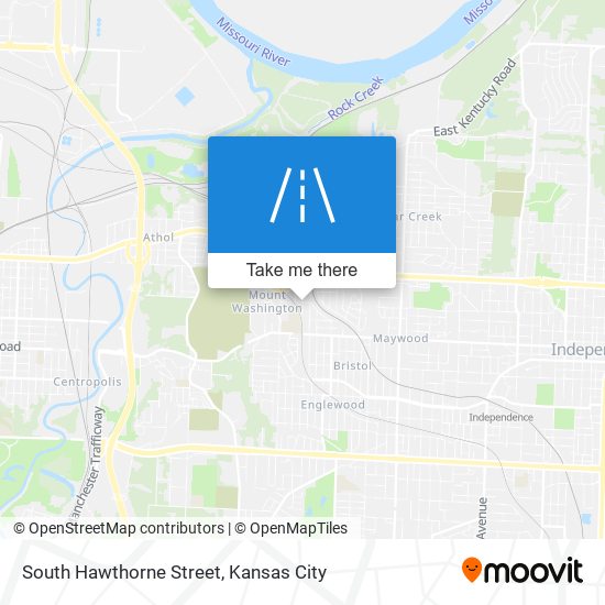 South Hawthorne Street map