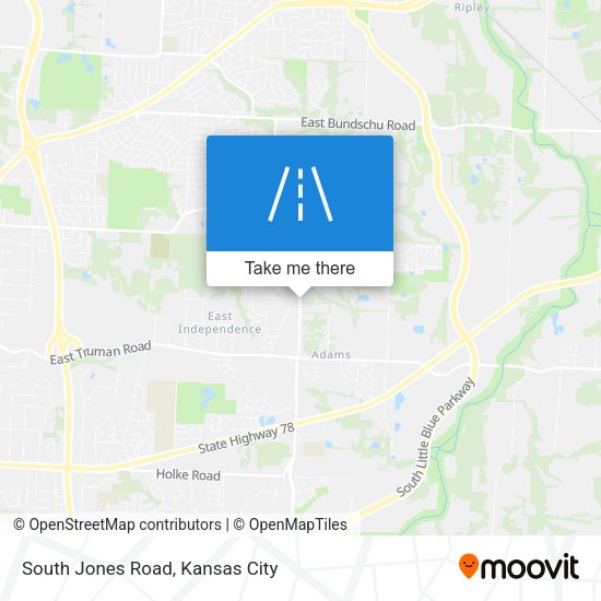 South Jones Road map