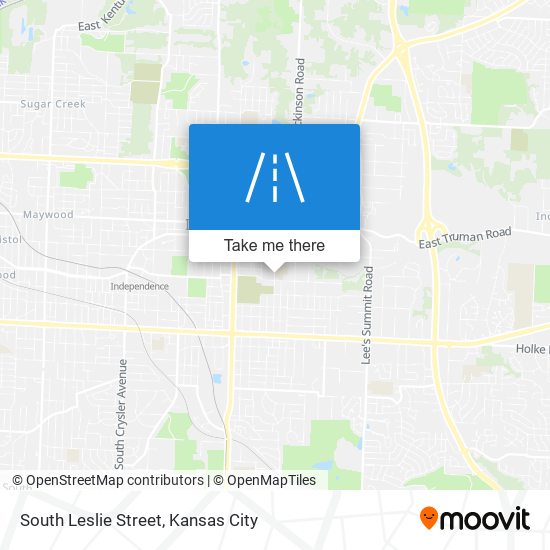 South Leslie Street map