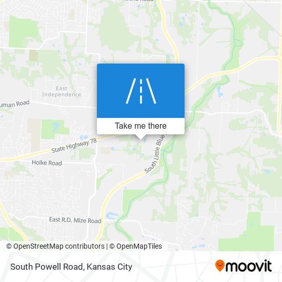 South Powell Road map