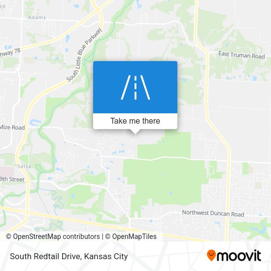 South Redtail Drive map