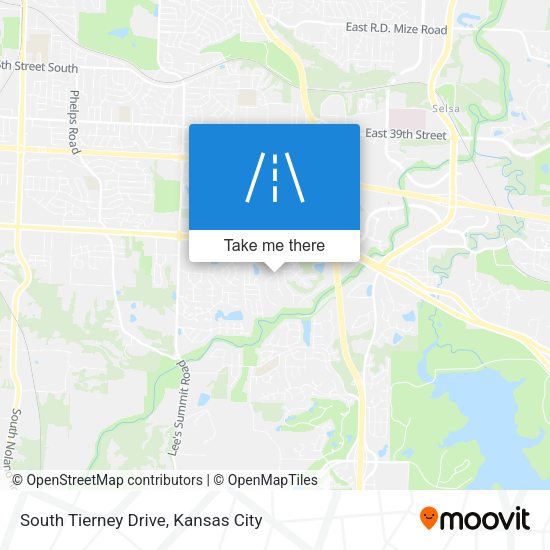 Mapa de South Tierney Drive