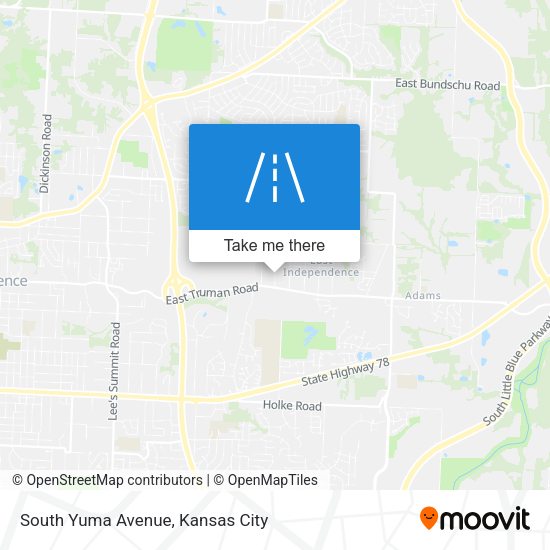 South Yuma Avenue map