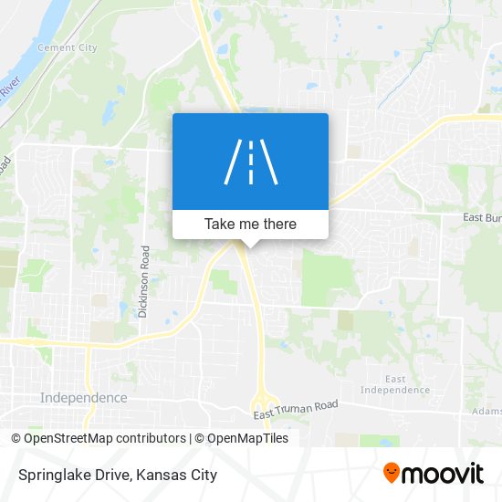 Mapa de Springlake Drive