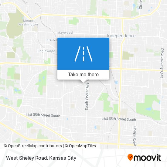 West Sheley Road map