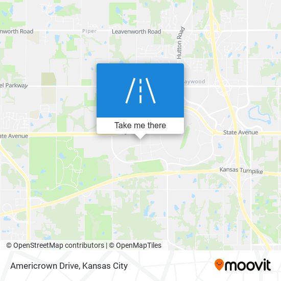 Americrown Drive map