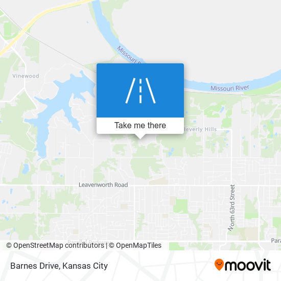 Barnes Drive map