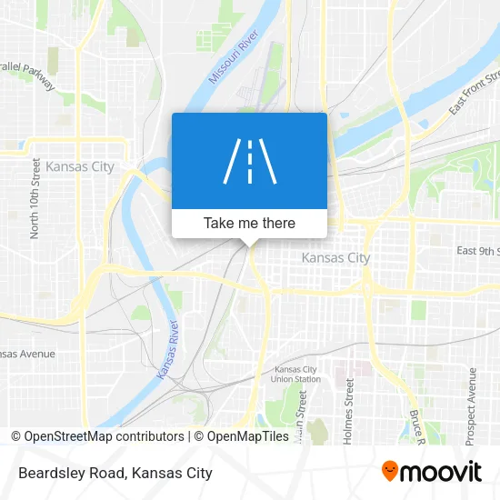 Beardsley Road map